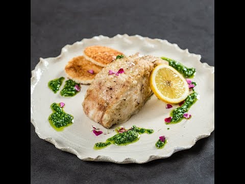 Catfish Steaks with Spinach Pesto