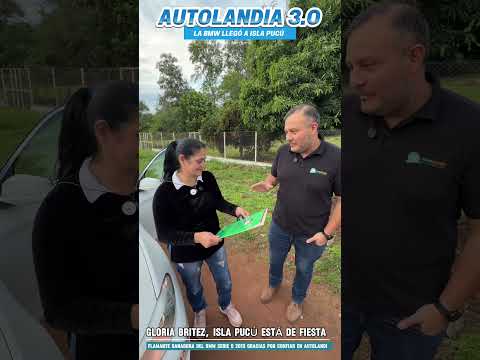 Llegamos hasta Isla Pucú Cordillera junto a la Sra. Gloria Britez la nueva dueña del BMW 2013