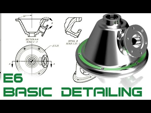 E6 Autodesk Inventor 2017 - Basic Detailing Tutorial