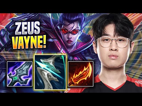 ZEUS IS SO GOOD WITH VAYNE! - T1 Zeus Plays Vayne TOP vs Shen! | Season 2022