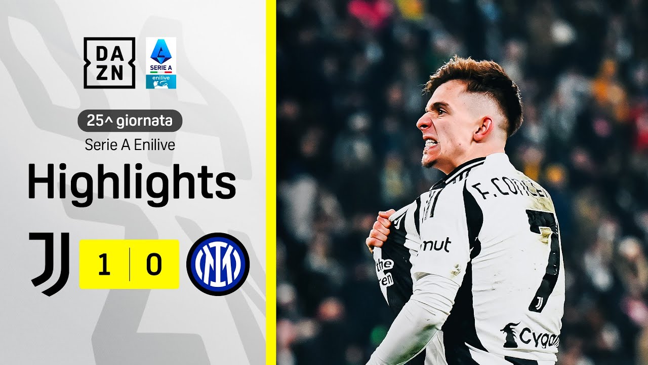 CONCEICAO decide il Derby d'Italia: Juve-Inter 1-0 | Serie A Enilive | DAZN Highlights