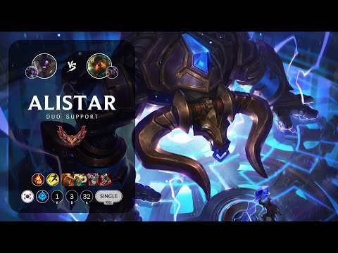 Alistar Support vs Nautilus - KR Grandmaster Patch 13.19