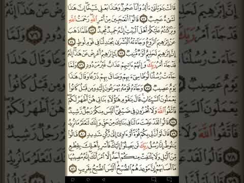 ماهر المعيقلي سورة هود مكتوبة صفحة 230 مصحف المدينة المنورة جودة عالية