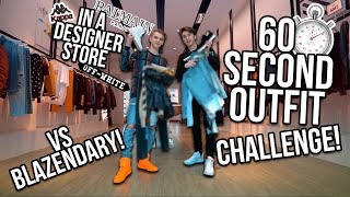 60 SECOND OUTFIT CHALLENGE VS BLAZENDARY! ($2000+ OUTFITS!)