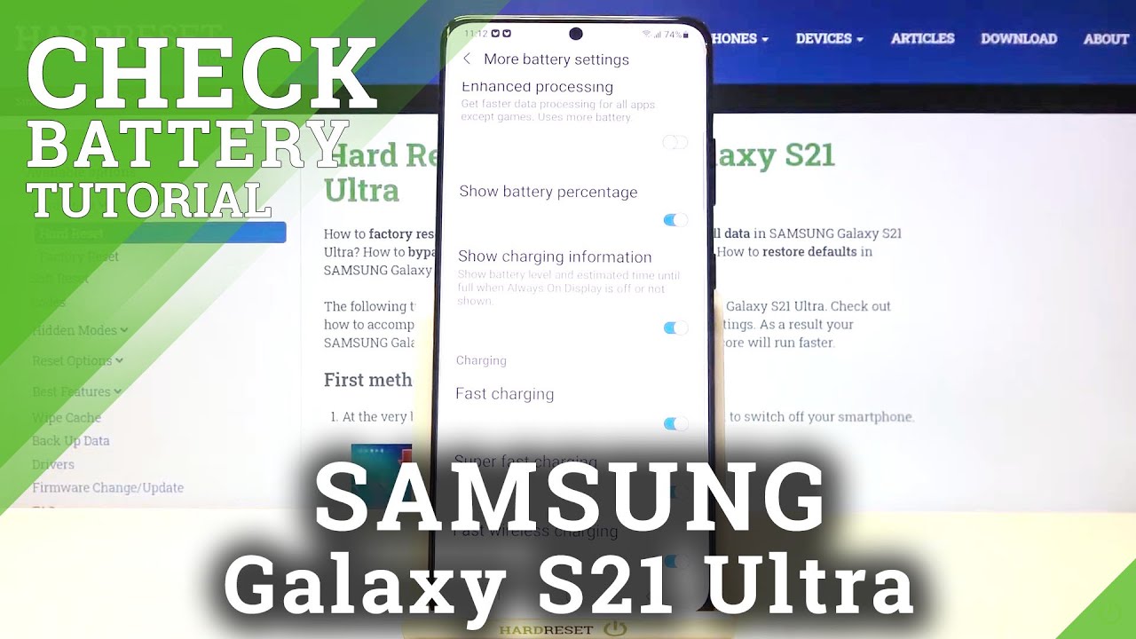 How to Take Care of SAMSUNG Galaxy S21 Ultra Battery – Battery Optimization