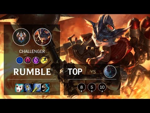 Rumble Top vs Maokai - EUNE Challenger Patch 10.9