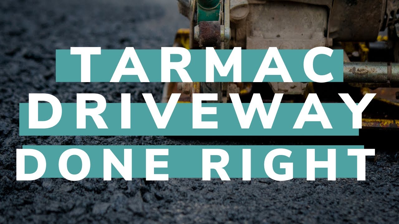 Tarmac Driveway With Dark Grey Block Borders