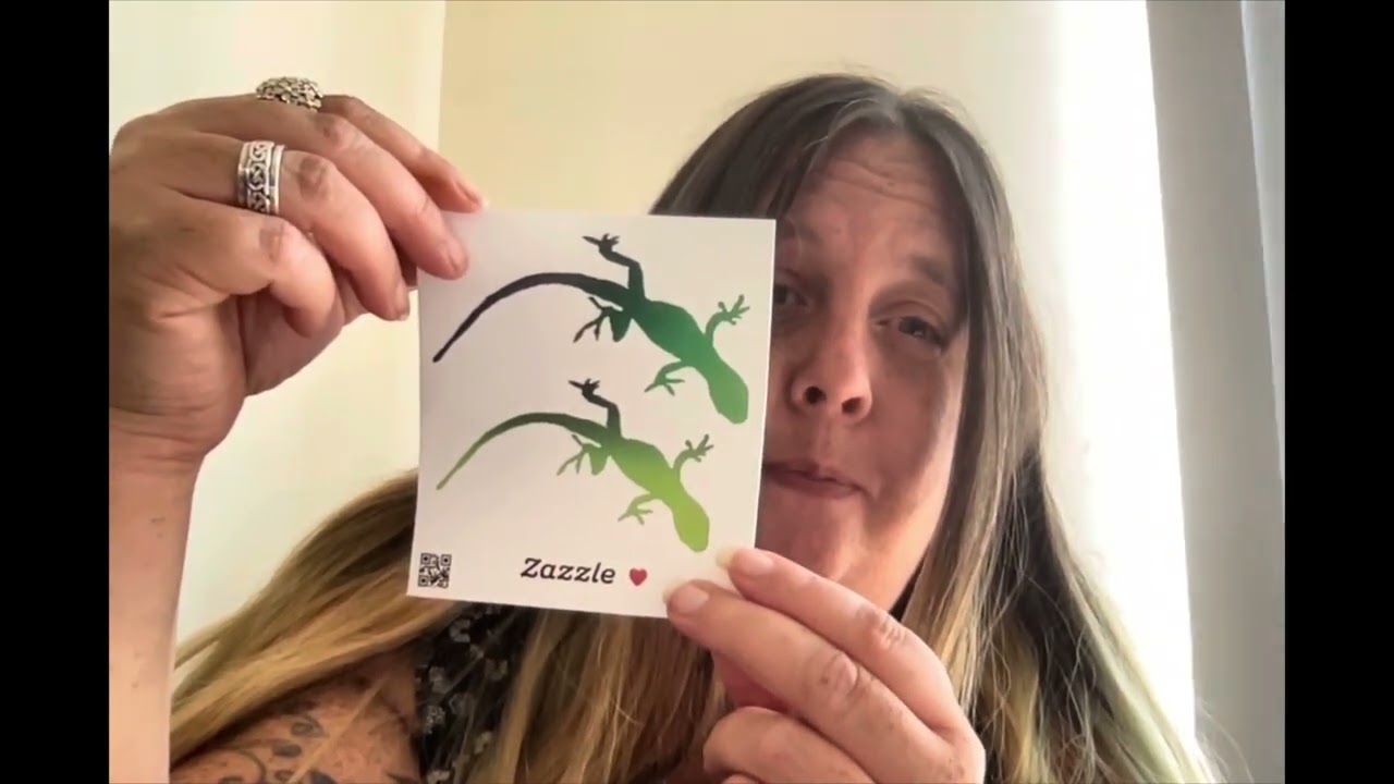 Zazzle Stickers unboxing and use