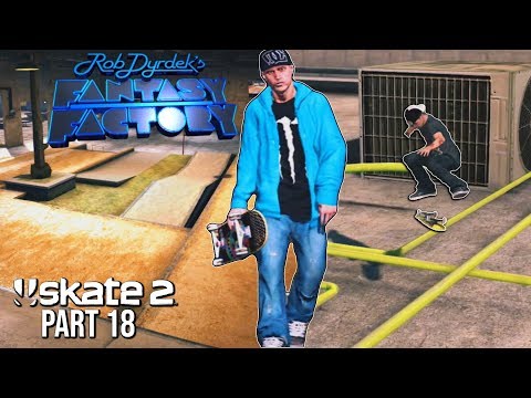 Rob Dyrdek's Fantasy Factory Plaza - Insane Skate Spots! | SKATE 2: PART 18