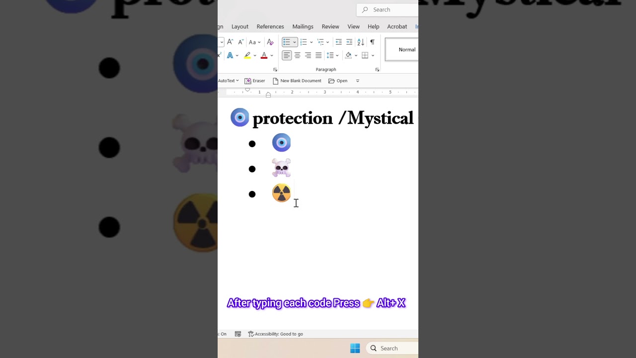Mystical Unicode Symbols in Microsoft Word 😱 | Hidden Tricks#unicode #word
