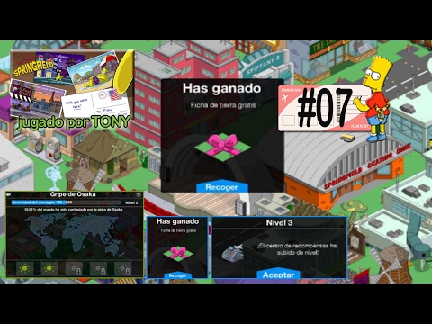 Los Simpson Springfield "Destino Spfld, Cap. 7 - Ficha tierra gratis y Gripe Osaka nivel 2" por Tony