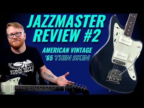 JAZZMASTER REVIEW #2: American Vintage '65 Reissue Thin Skin! CHARCOAL FROST CONTENT!