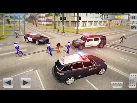 Transport Stickman Prisoner Driver - Su Police Car Chase Crime - Driving Android Gameplay🔥🔥🔥