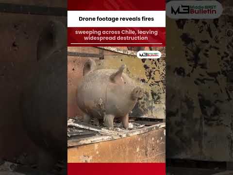 Drone Footage Reveals Deadly Wildfires Spreading Across Chile