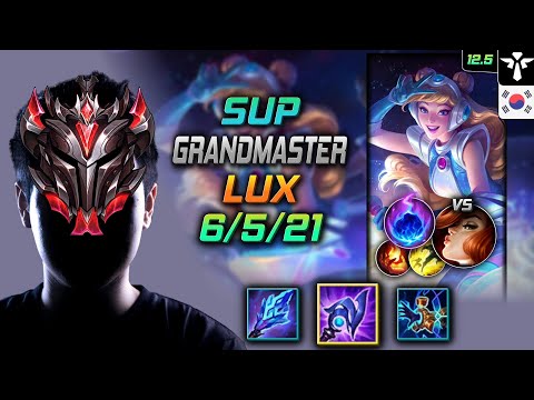 GrandMaster Lux Support vs Miss Fortune - 천상계 서폿 럭스 루덴 유성 - LOL KR 12.5