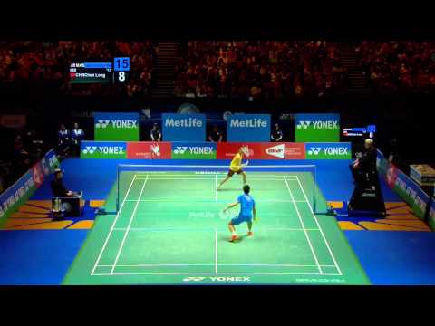 Badminton Highlights - Lee Chong Wei VS Chen Long - All England 2014 MS Finals