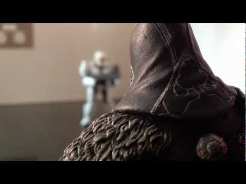 Past vs Future, Ezio vs Master Cheif Stop Motion Animation