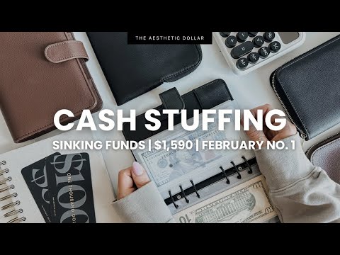 Cash Stuffing ✨ $1,590 | Sinking Funds + Savings Challenges