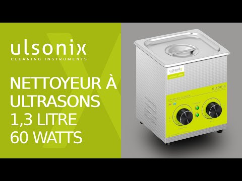 Vidéo - Nettoyeur à ultrasons - 1,3 litre - 60 watts