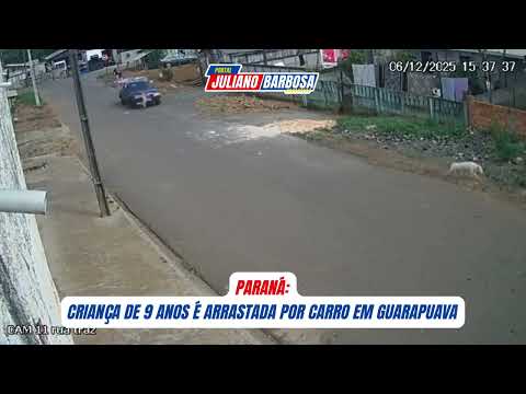 Criança de 9 anos é arrastada por carro em Guarapuava; motorista embriagado é preso – veja vídeo