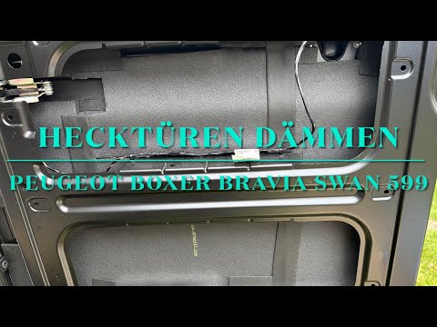 Armaflex Dämmung der Hecktür beim Kastenwagen Peugeot Boxer Bravia Swan