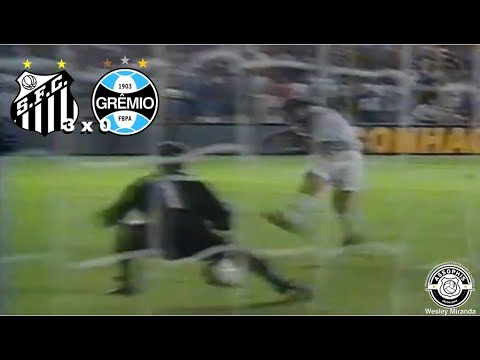 Santos 3 x 0 Grêmio - 23/07/1997 - Show do Santos na estreia de Caio Ribeiro