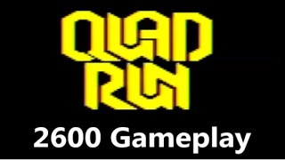 Quadrun Atari 2600 Gameplay - The No Swear Gamer