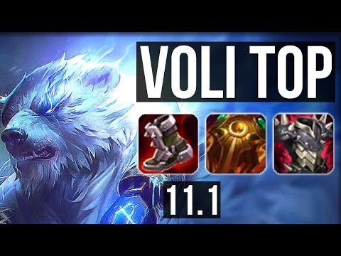 VOLIBEAR vs GNAR (TOP) | 10/4/14, 400+ games, Rank 10 Voli | BR Master | v11.1