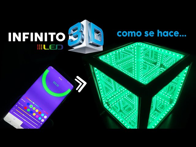 Vídeo relacionado con Lonyiabbi Lámpara Cubo Espejo 4D LED USB-C Recargable Táctil