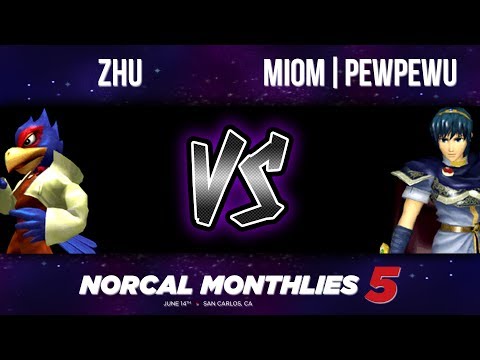 NorCal Monthlies #5 - Winners: Semifinals - Zhu (Falco) vs MIOM|PewPewU (Marth)