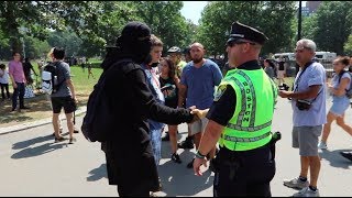 Boston 'Free Speech' Rally and Counter Protest. Love Is All We Need.