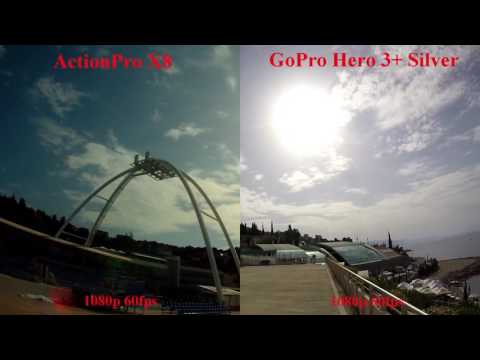 ActionPro X8 vs. GoPro Hero 3+ Silver: Videoqualität | Test & Review