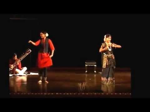 Mrinalini Guru Shovana Narayan & disciple Mrinalini dancing on Khusro's Riddles Part I