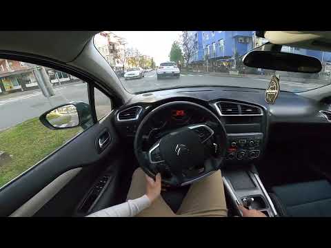 Onboard Driving Citroen C4 2012 1.6 HDI POV City