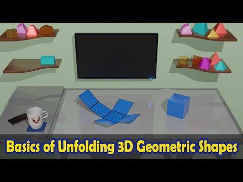 Basics of Unfolding 3D Geometric Shapes – Paper Cube Explained - Shape Development_Part_1