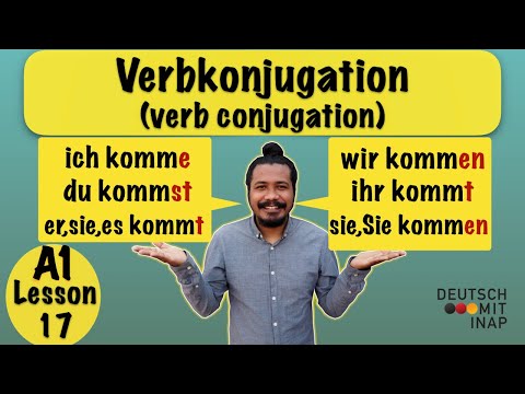 A1- German lesson 17 | Basic German verb conjugation and Quiz | regular verbs | Verbkonjugation