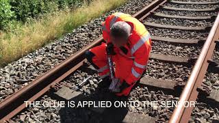 How to install tilt sensors on the railway