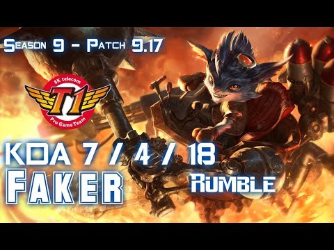 SKT T1 Faker RUMBLE vs SYLAS Mid - Patch 9.17 KR Ranked