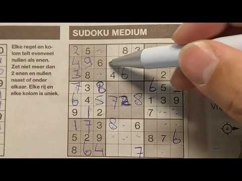 Watch & Learn how to do a Medium Sudoku puzzle (with a PDF file) 05-08-2019 part 2 of 3