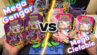 Mega Gengar Tin VS Mega Clefable Tin 🚨 Perfect Order ⚡️ Phantasmal Flames - HUGE SIR PULLED