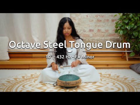 10" Medium Octave Steel Tongue Drum, F# Minor, 432 Hz, MOSTD4DG, Meinl Sonic Energy