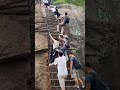 On July 12, tourists of Huashan Mountain ladder fell down accidentally#Shorts