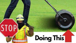 LAWN ROLLERS DONT WORK. BUMPY UNEVEN Lawn this SPRING Watch this first.