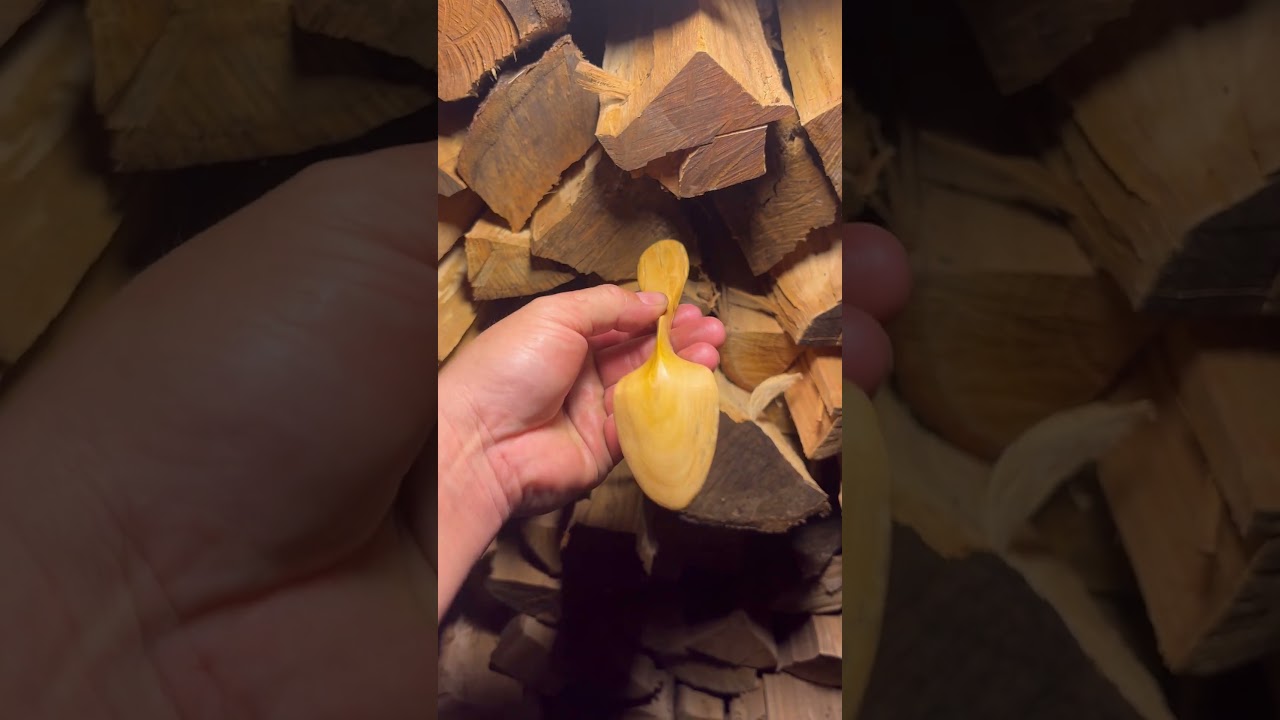 枝垂れ桜スプーン　#woodwork #woodscraft #bushcraft