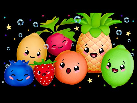 Bubble Party + more! Dancing Fruits & Veggies Fun Visual Stimulation Baby Sensory Videos