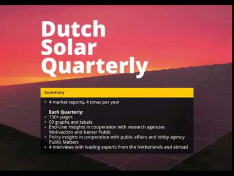 Dutch Solar Quarterly