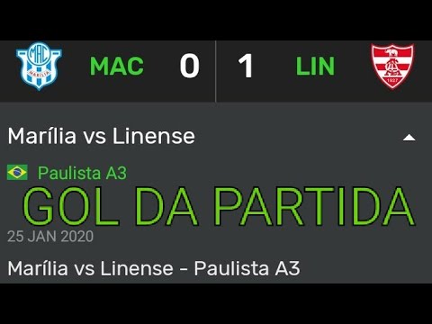 Campeonato Paulista A3 2020 Marília 0 x 1 Linense Primeira rodada
