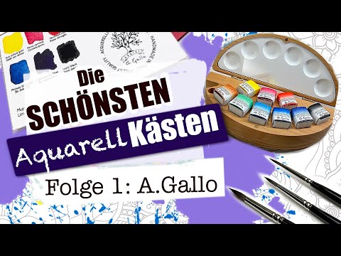 ✨The MOST BEAUTIFUL Watercolor Sets | A.Gallo Mujo Palette: The price scared me off!! | EPISODE 1