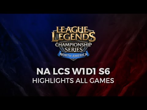 NA LCS Highlights All Games Week 1 Day 1 2016 Season 6