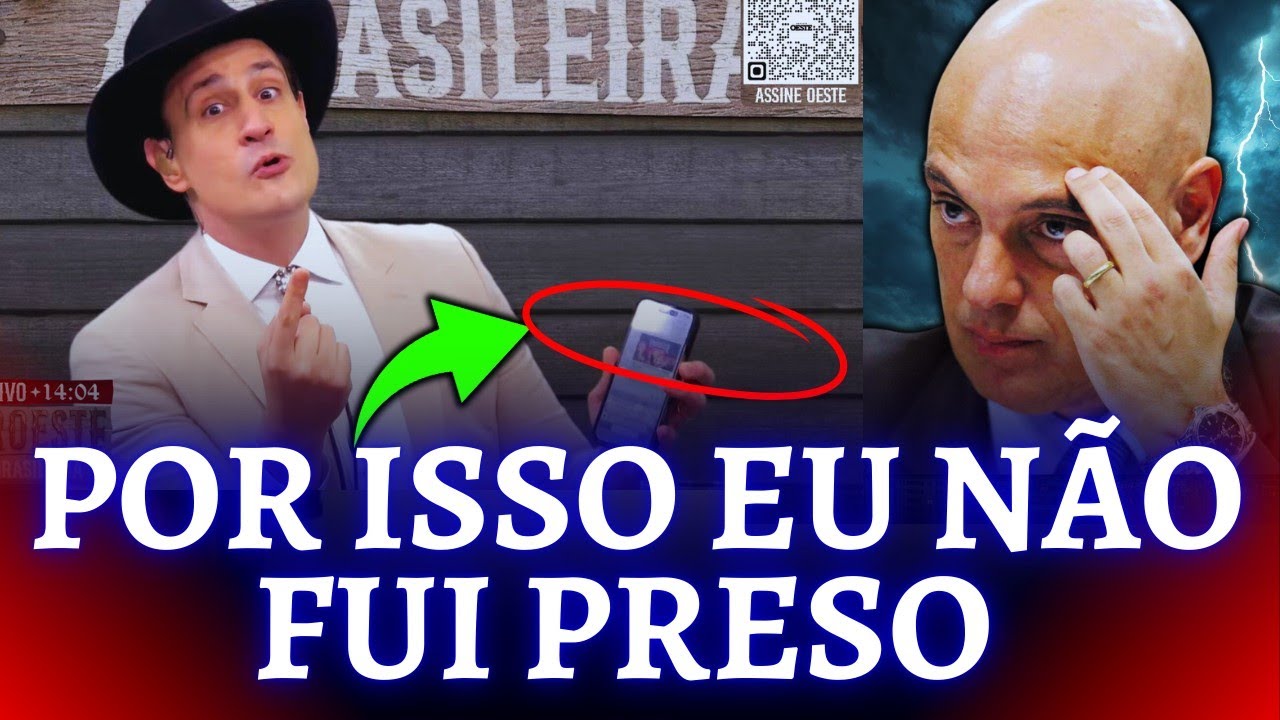 Eu tenho PRINT de tudo, por isso não fui preso